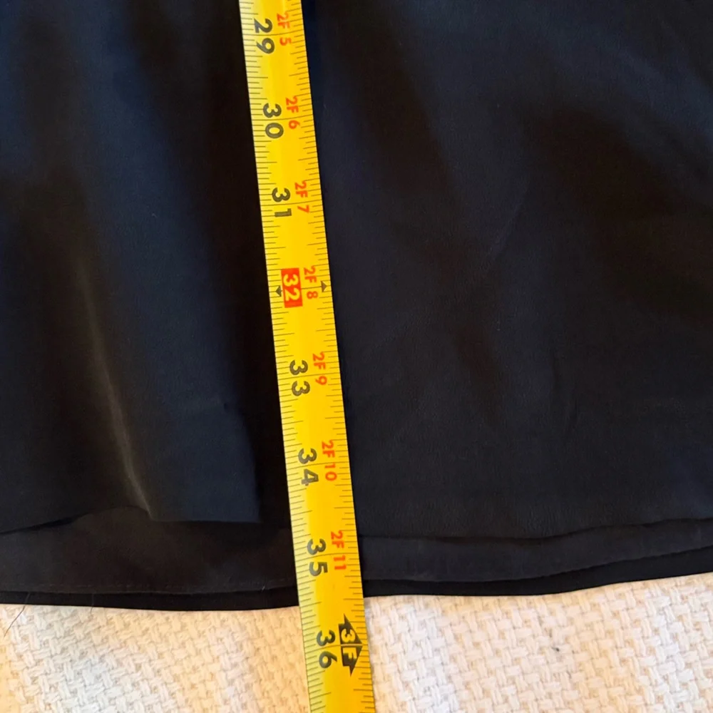 TIBI 100% Silk Little Black Ruffle Mini Dress Halter Neck Bow Waist ❗️550 MSRP❗️